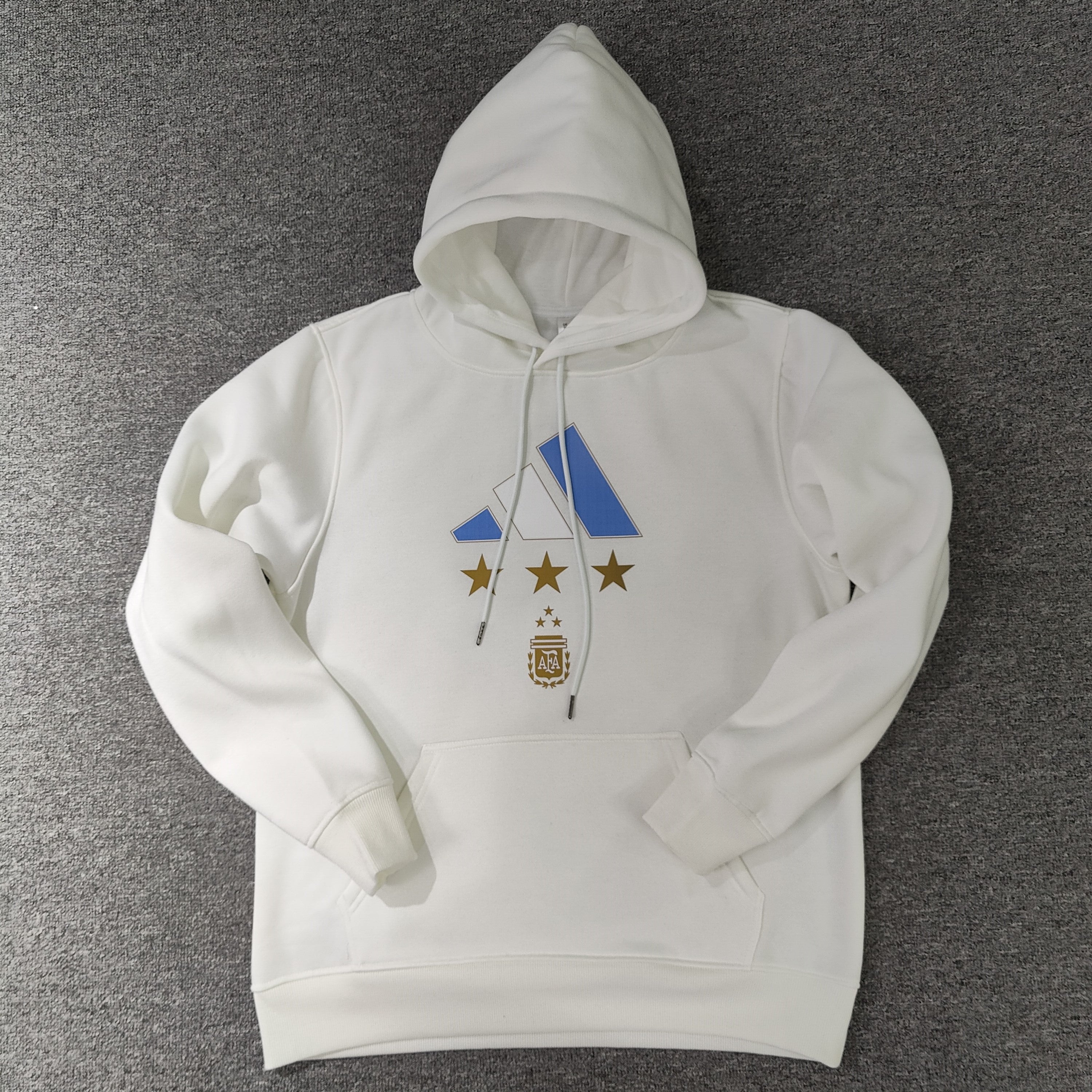 Argentina Signed Messi Hoodie (White)