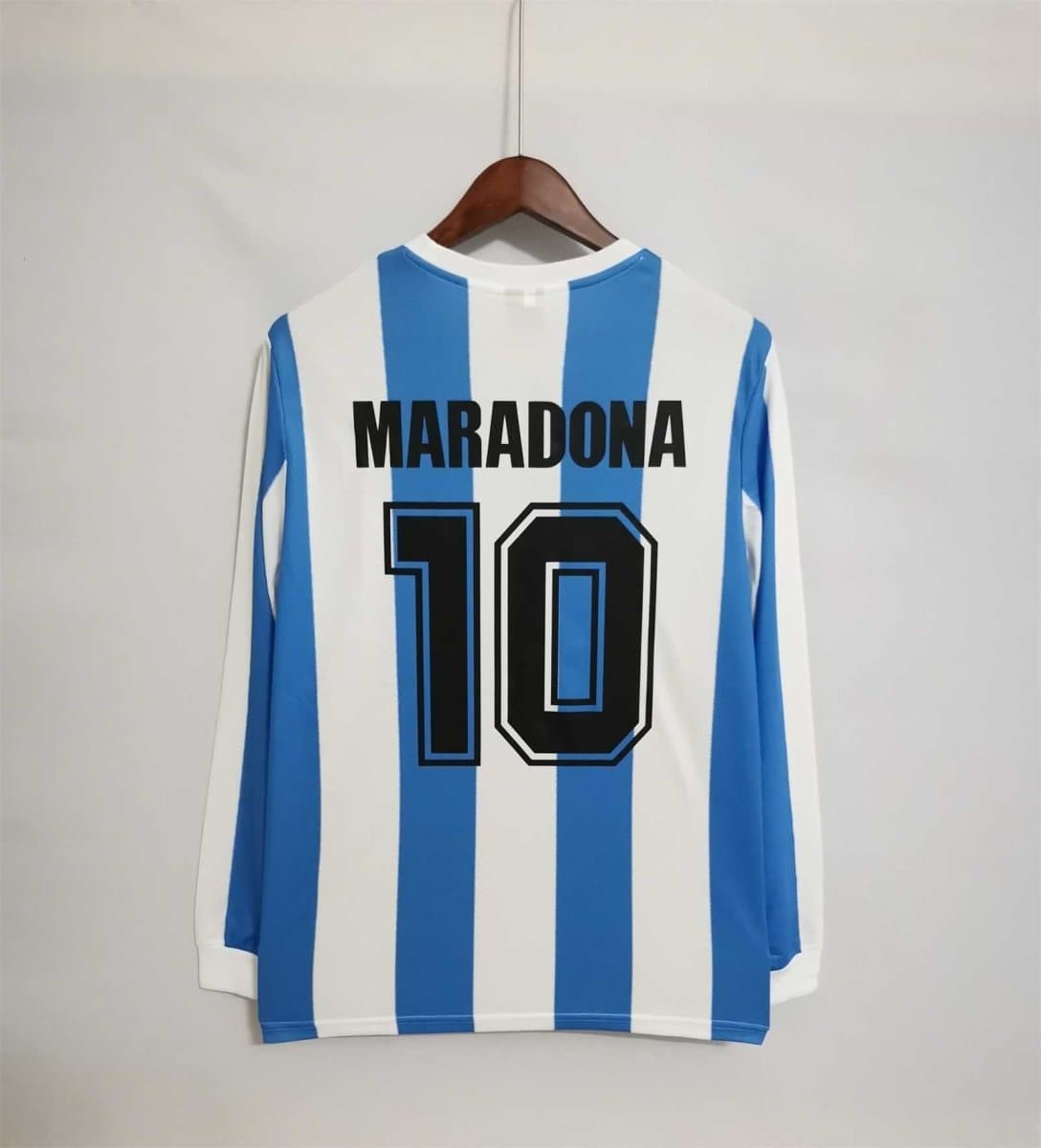 Argentina 1986 Home Retro Football Jersey