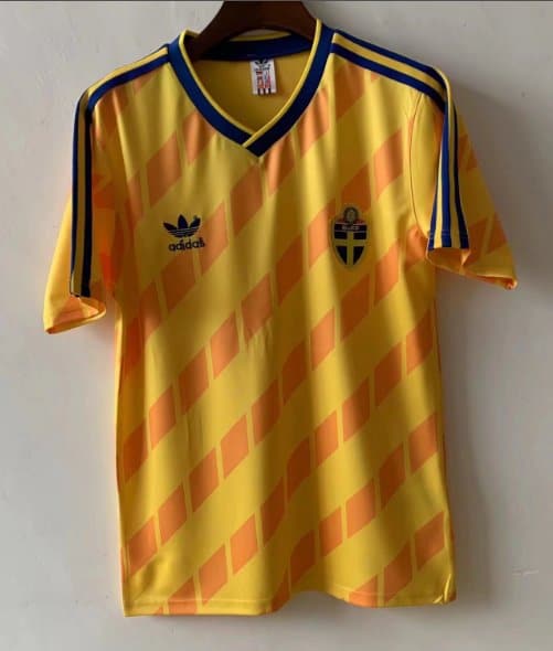 Sweden 1988 Home Retro Football Jersey