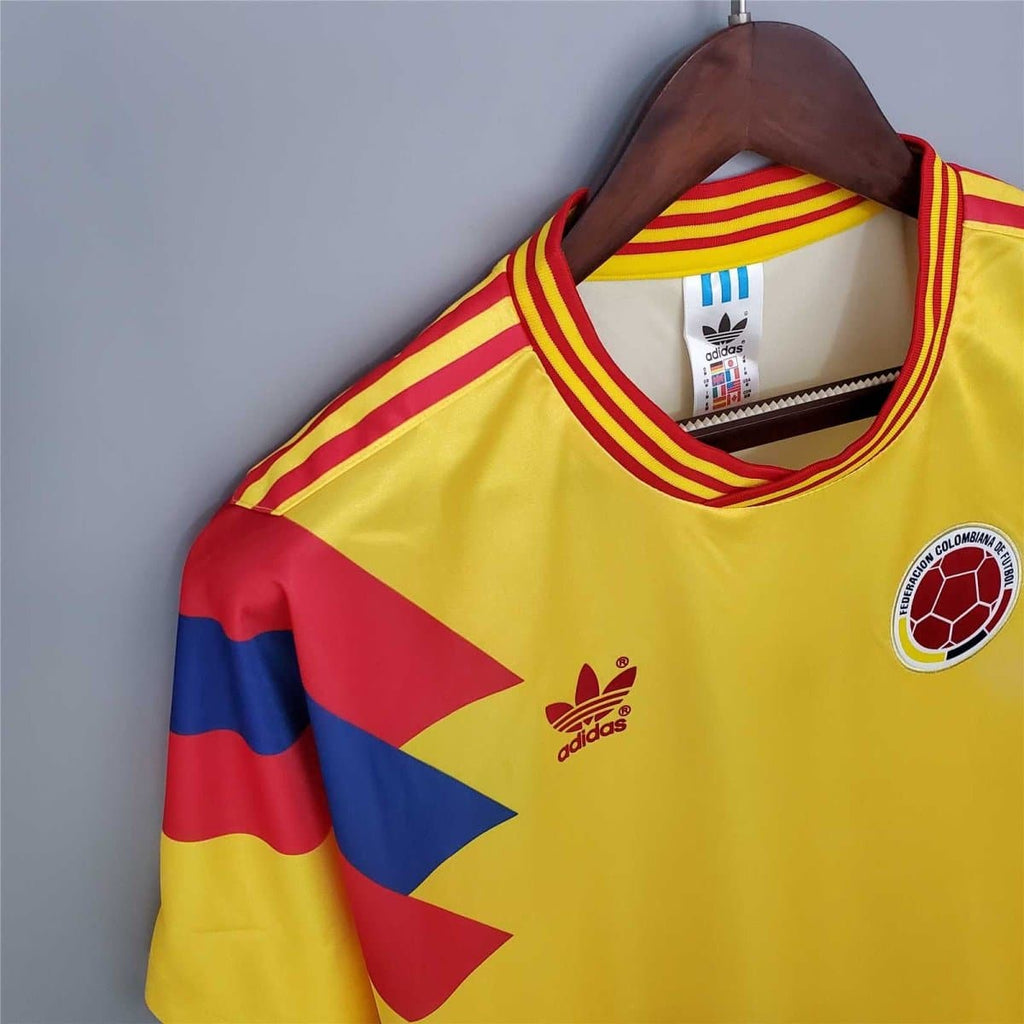 Colombia 1990 Home Retro Football Jersey