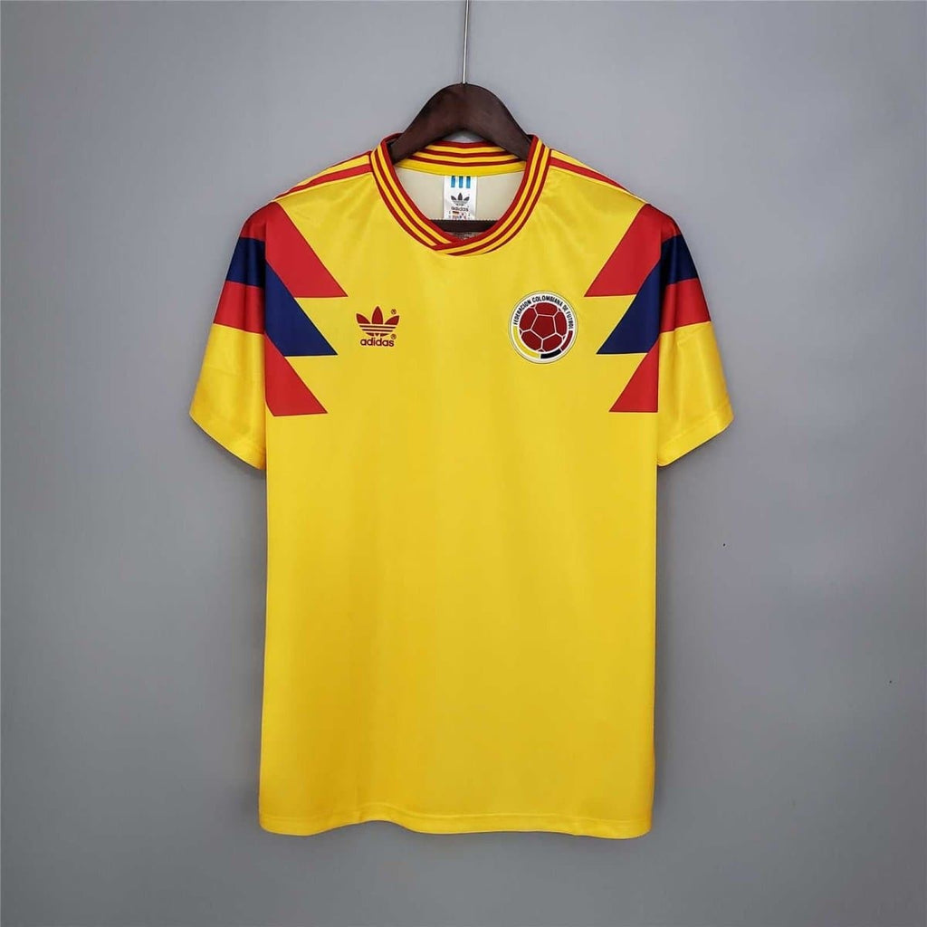 Colombia 1990 Home Retro Football Jersey