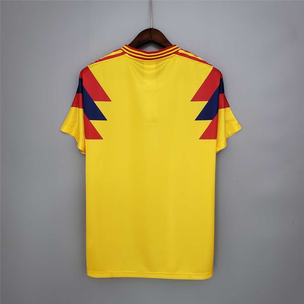 Colombia 1990 Home Retro Football Jersey