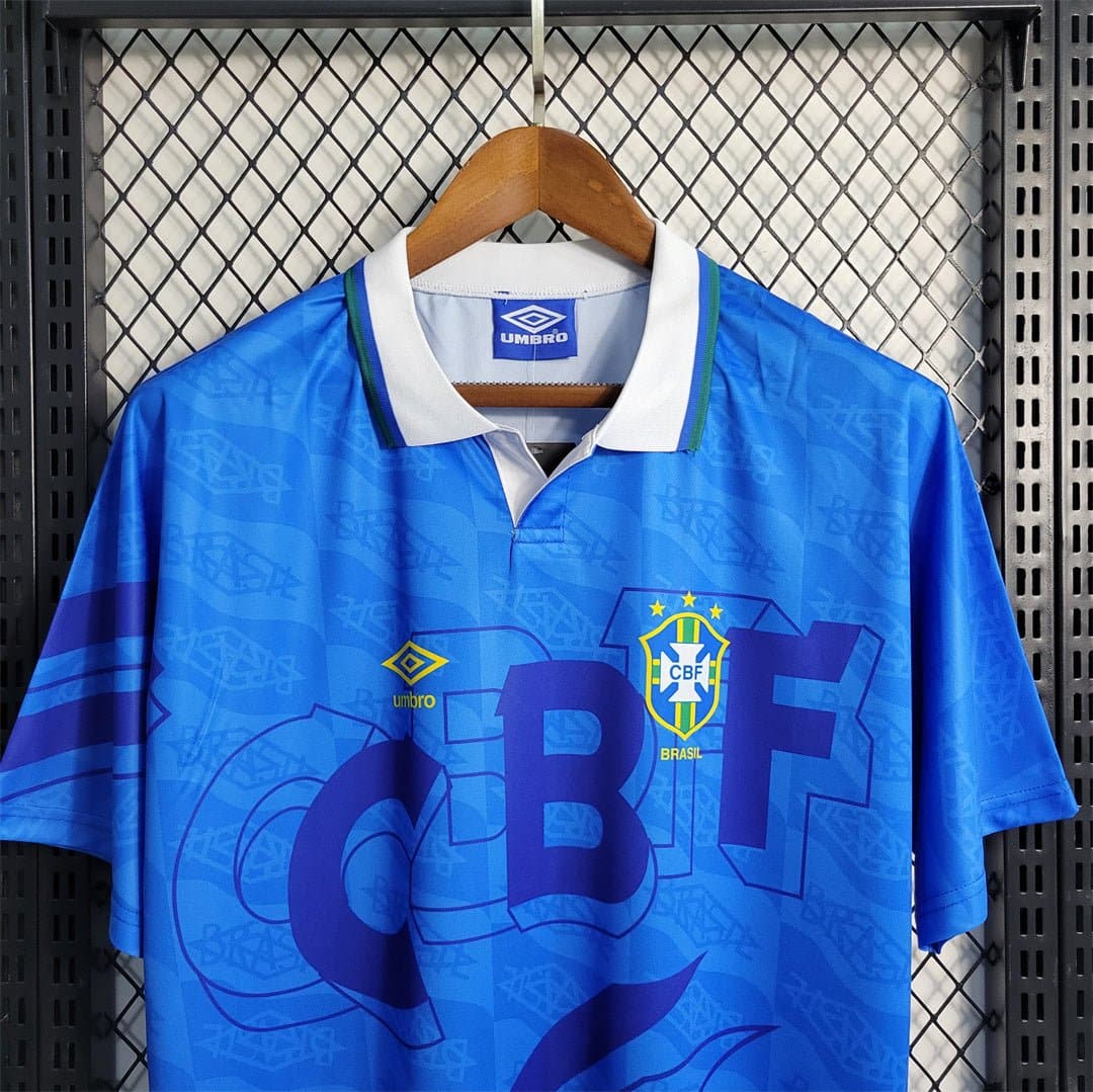 Brazil 1992 Away Retro Football Jersey