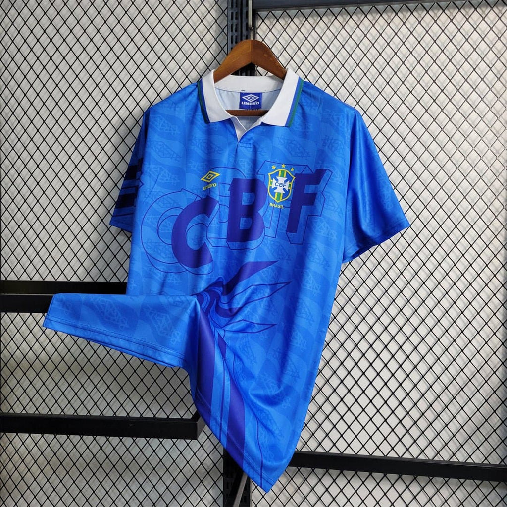 Brazil 1992 Away Retro Football Jersey