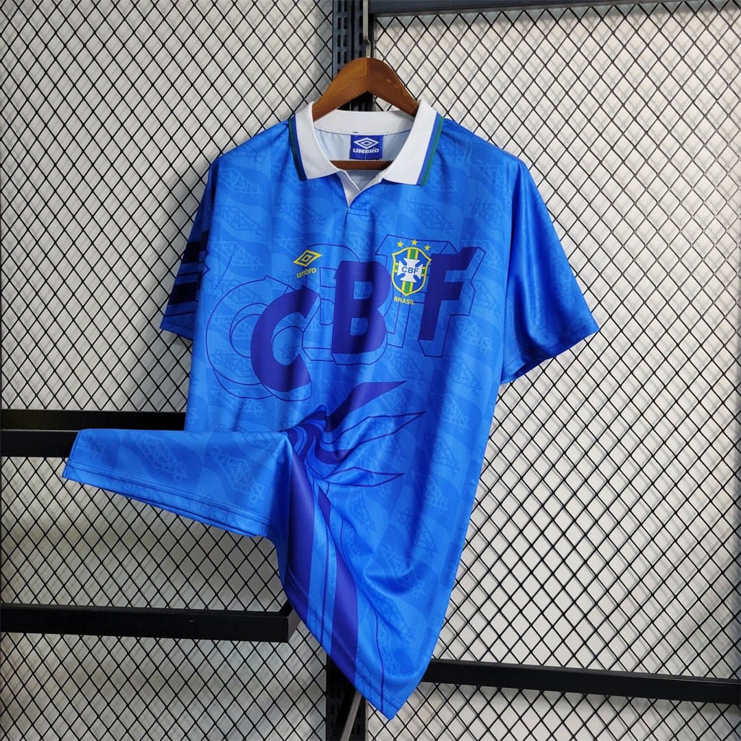 Brazil 1992 Away Retro Football Jersey