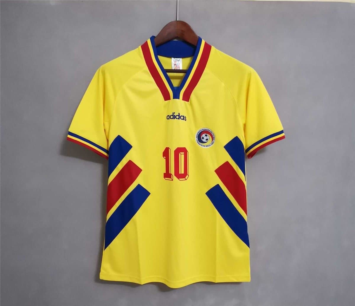 Romania 1994 Home Retro Football Jersey