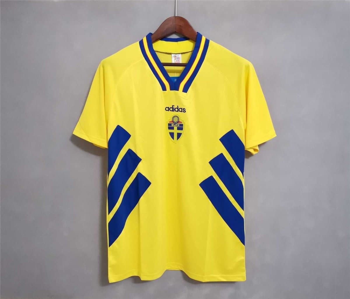 Sweden 1994 Home Retro Football Jersey