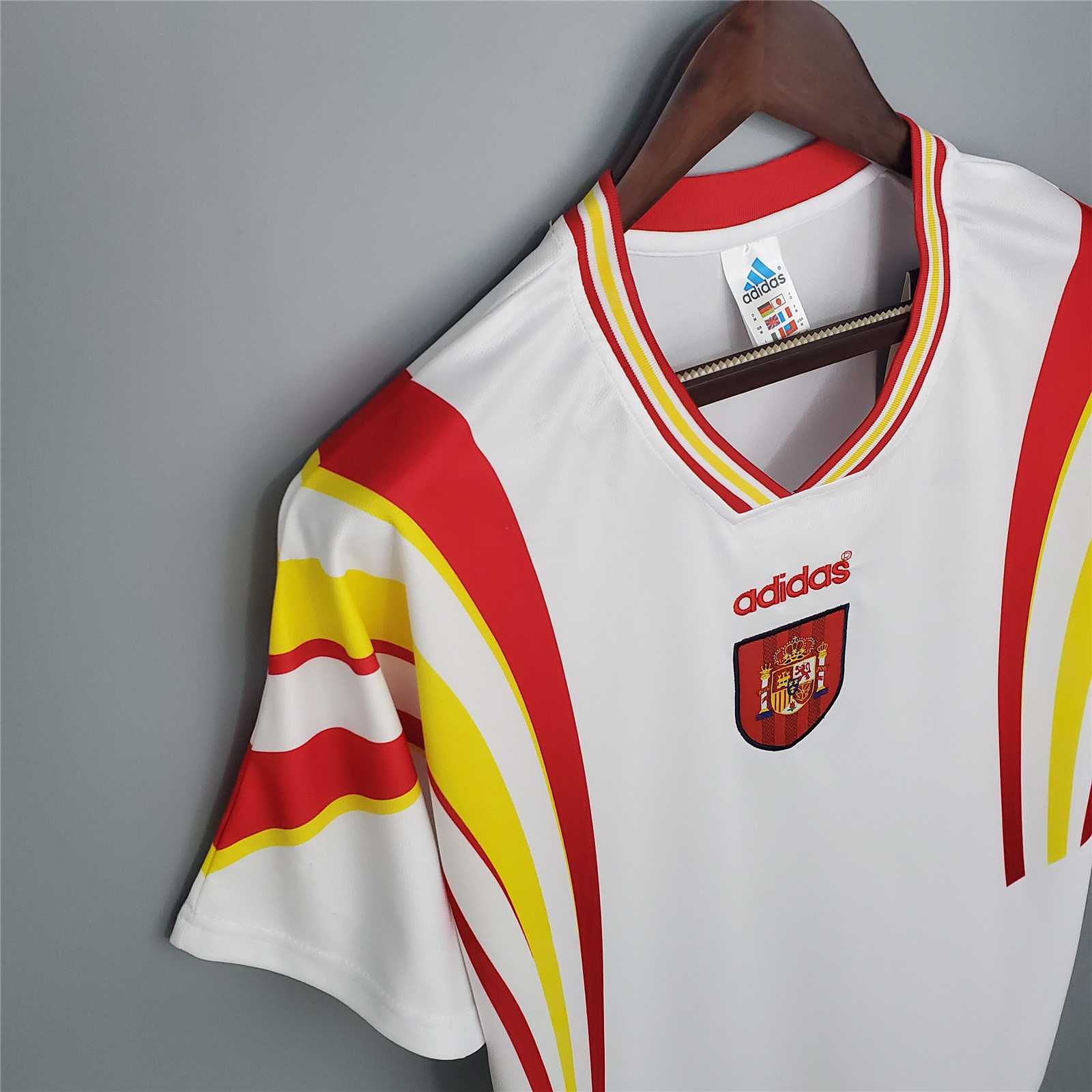 Spain 1996 Away Retro Football Jersey