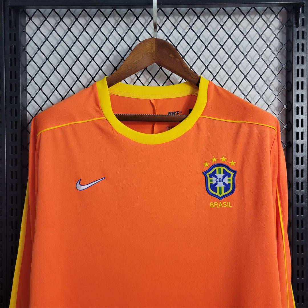 Brazil 1998 Goalkeeper Retro Football Jersey