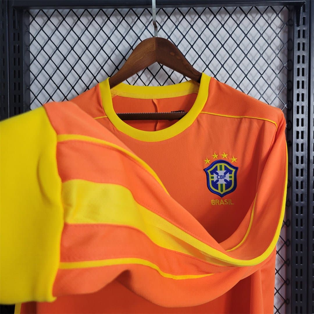 Brazil 1998 Goalkeeper Retro Football Jersey