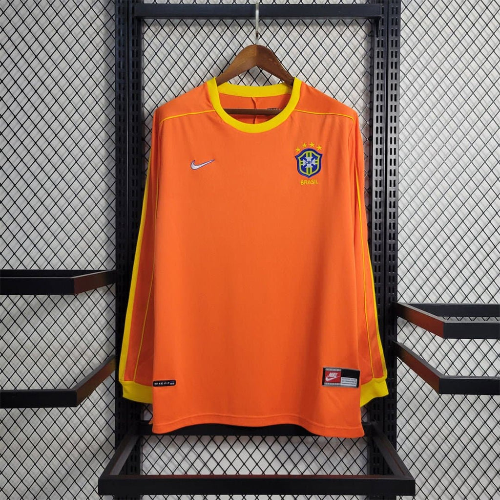 Brazil 1998 Goalkeeper Retro Football Jersey