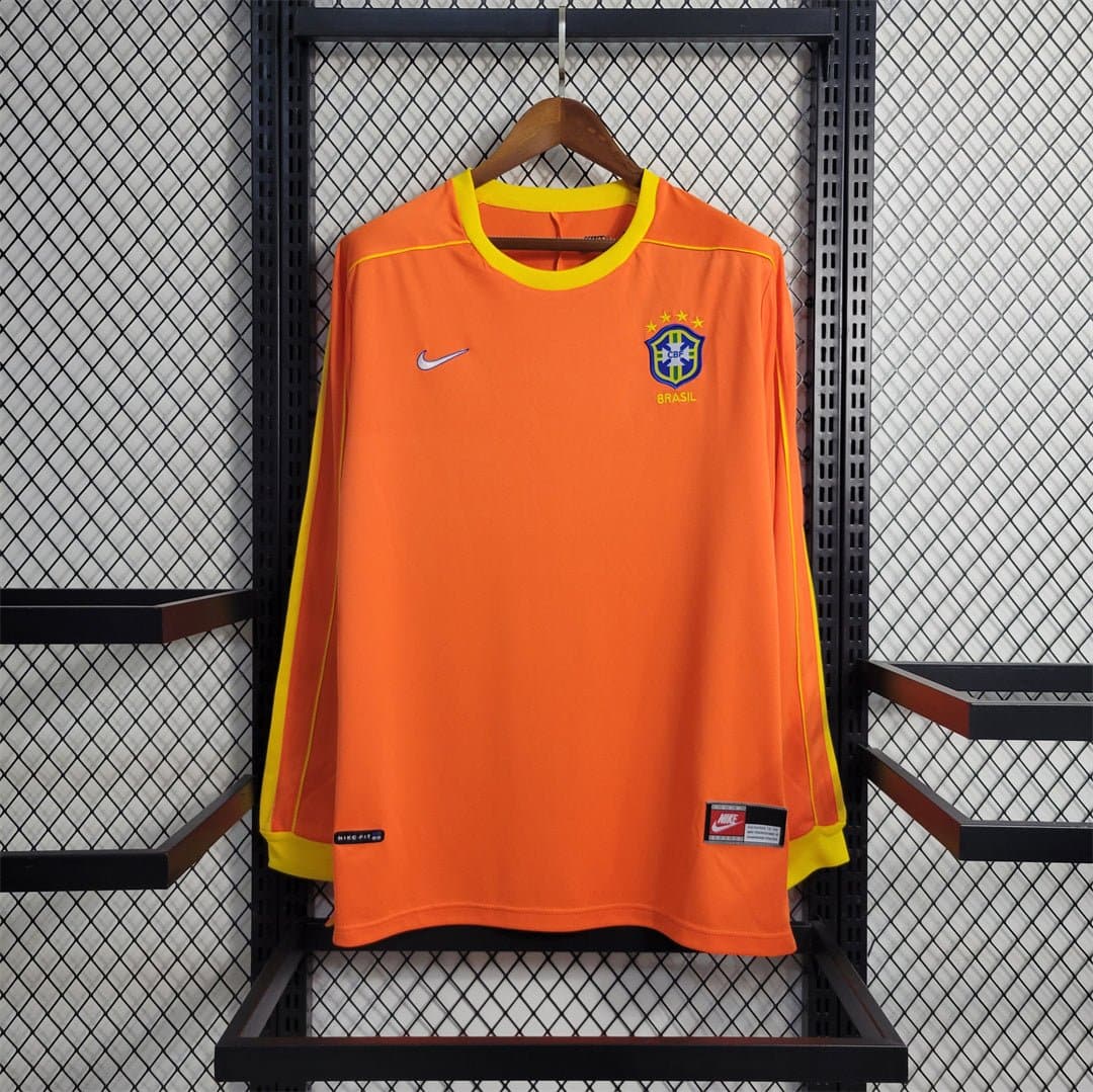 Brazil 1998 Goalkeeper Retro Football Jersey