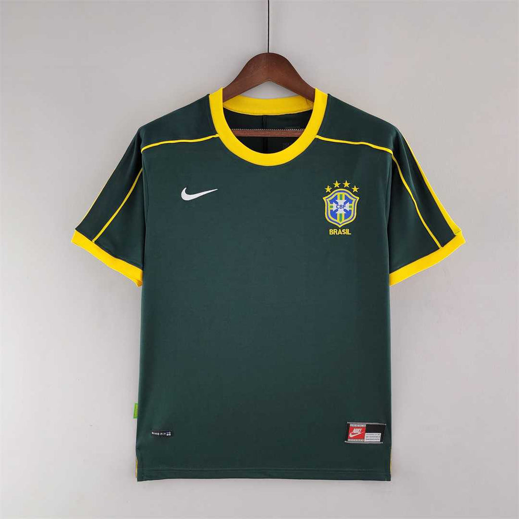Brazil 1998 Goalkeeper Retro Football Jersey