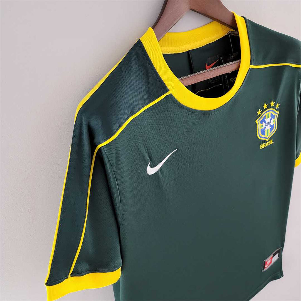 Brazil 1998 Goalkeeper Retro Football Jersey