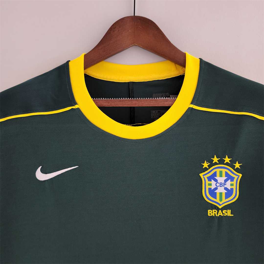 Brazil 1998 Goalkeeper Retro Football Jersey