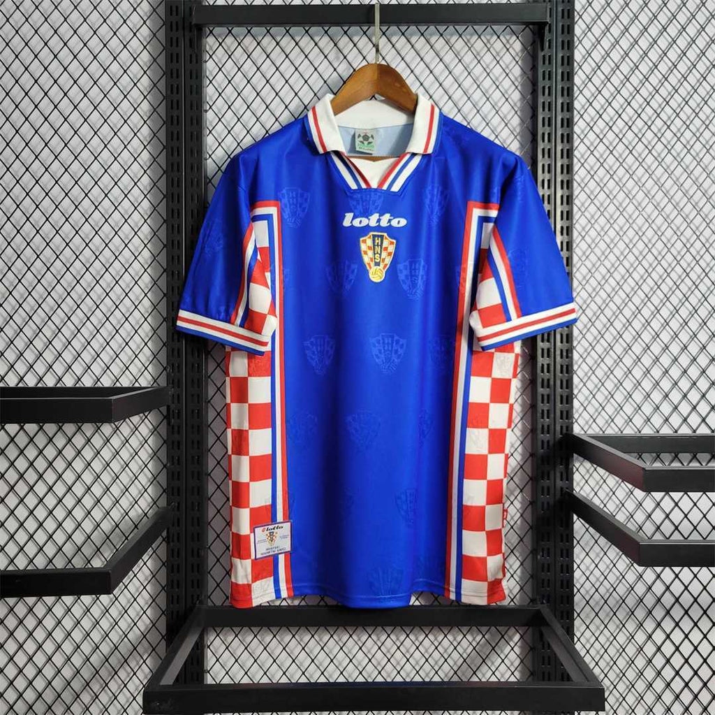 Croatia 1998 Away Retro Football Jersey