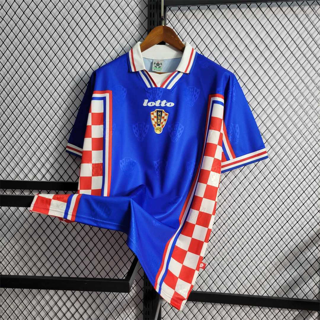 Croatia 1998 Away Retro Football Jersey