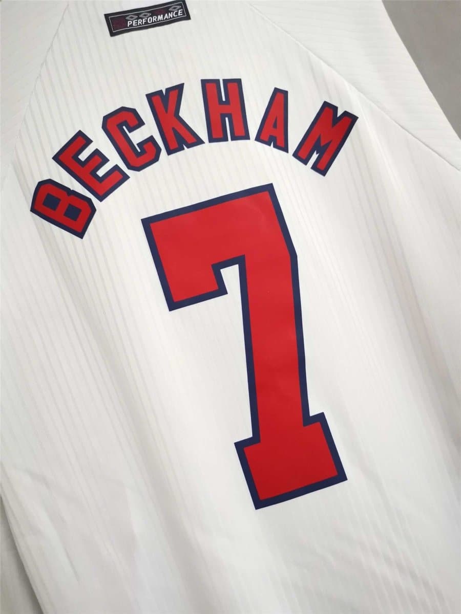 England 1998 Retro Long Sleeve Jersey