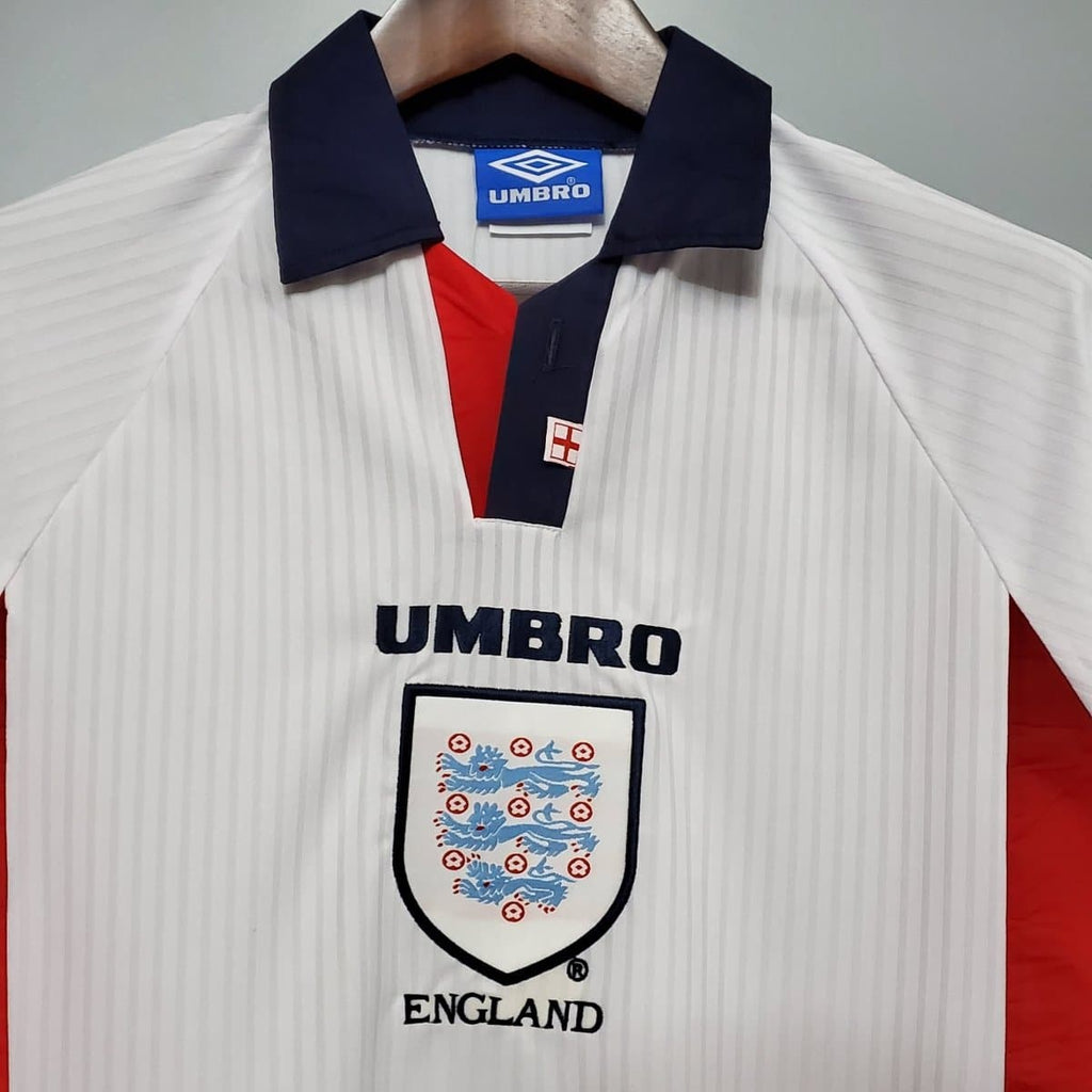 England 1998 Retro Long Sleeve Jersey