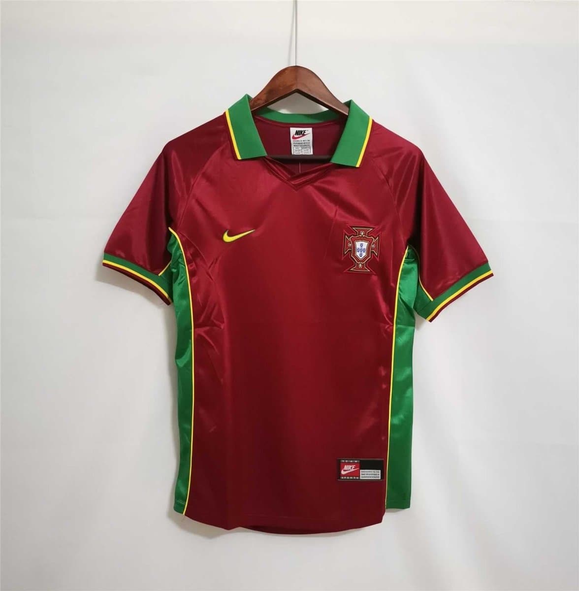 Portugal 1998 Home Retro Football Jersey