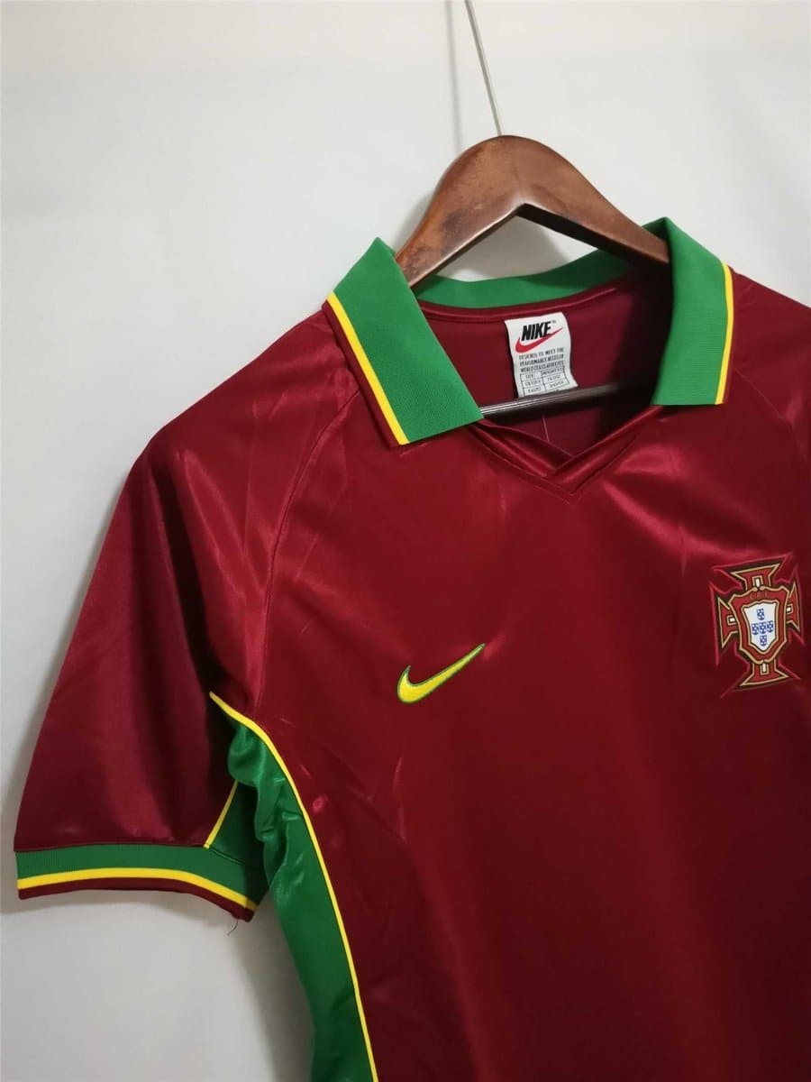 Portugal 1998 Home Retro Football Jersey