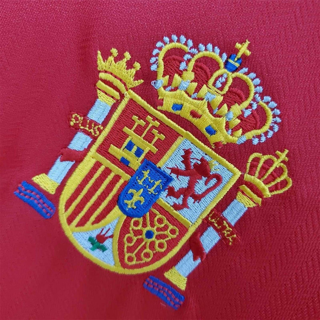 Spain 1998 Home Retro Football Jersey