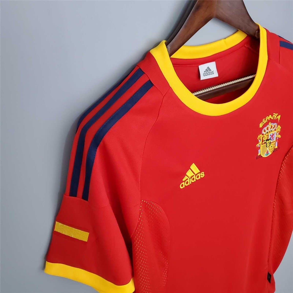 Spain 2002 Home Retro Football Jersey