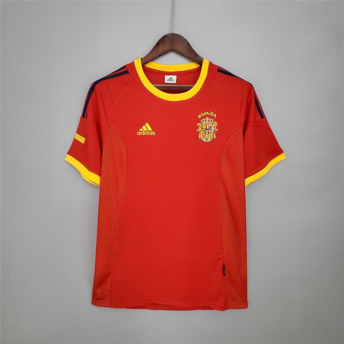 Spain 2002 Home Retro Football Jersey