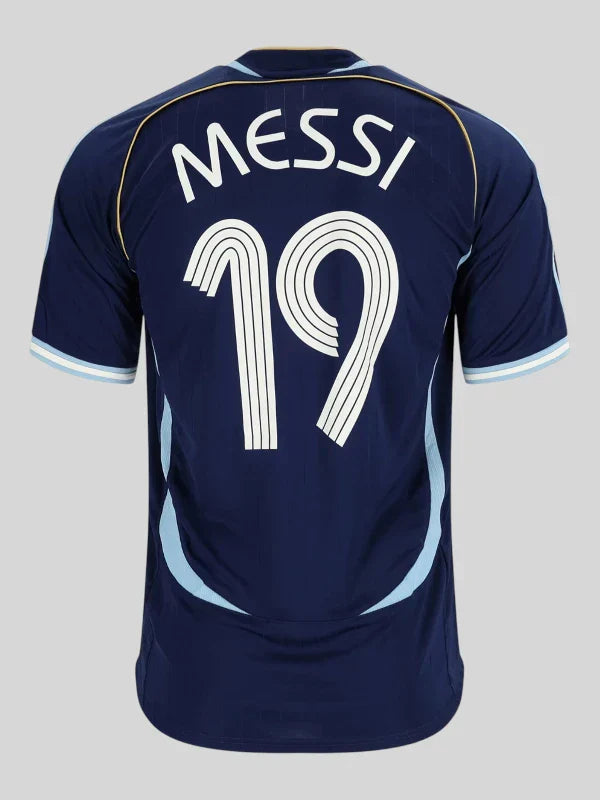 Argentina 2006 Away Football Jersey Messi