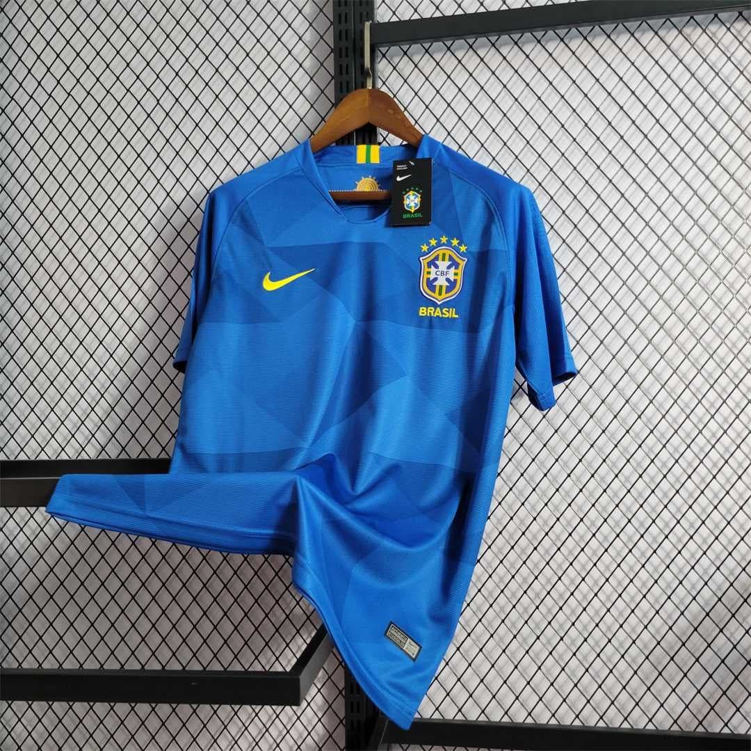 Brazil 2018 Away Retro Football Shirt