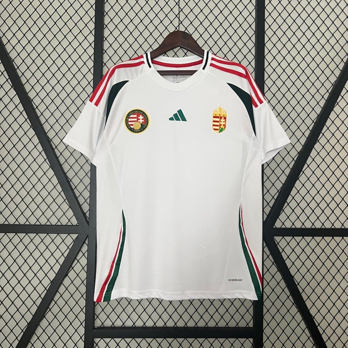 Hungary 2024 Retro Home Football Jersey