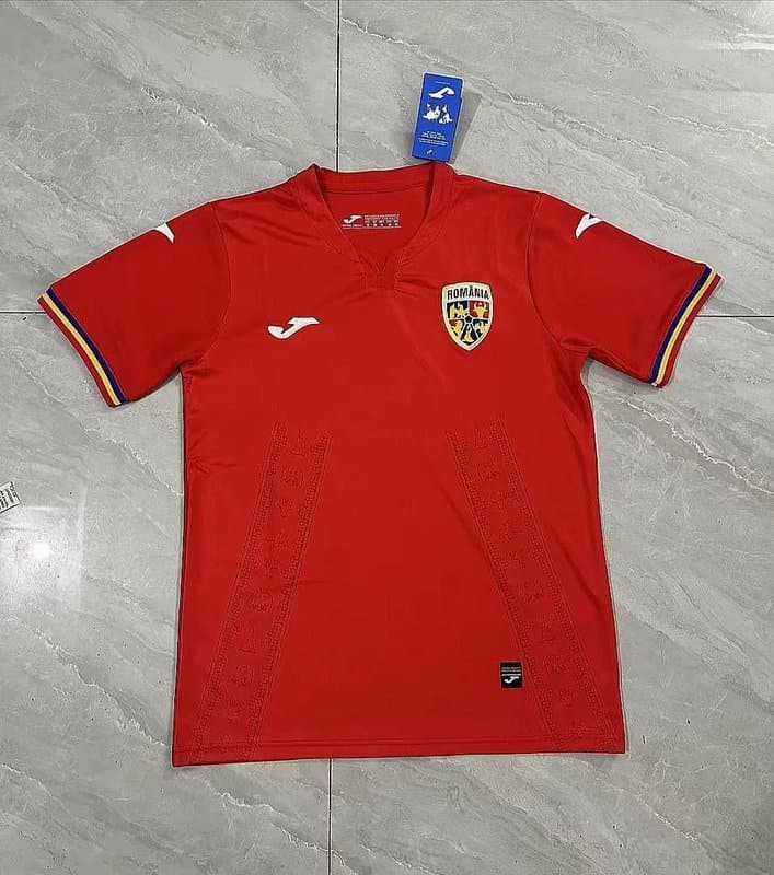 Romania 2024 Away Retro Football Jersey