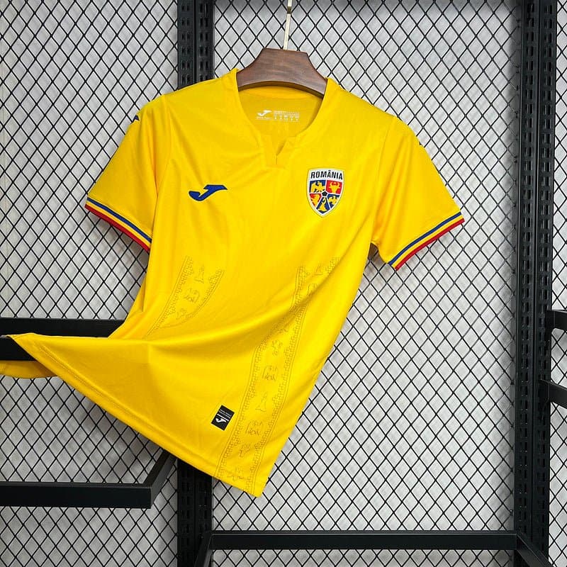Romania 2024 Home Football Jersey