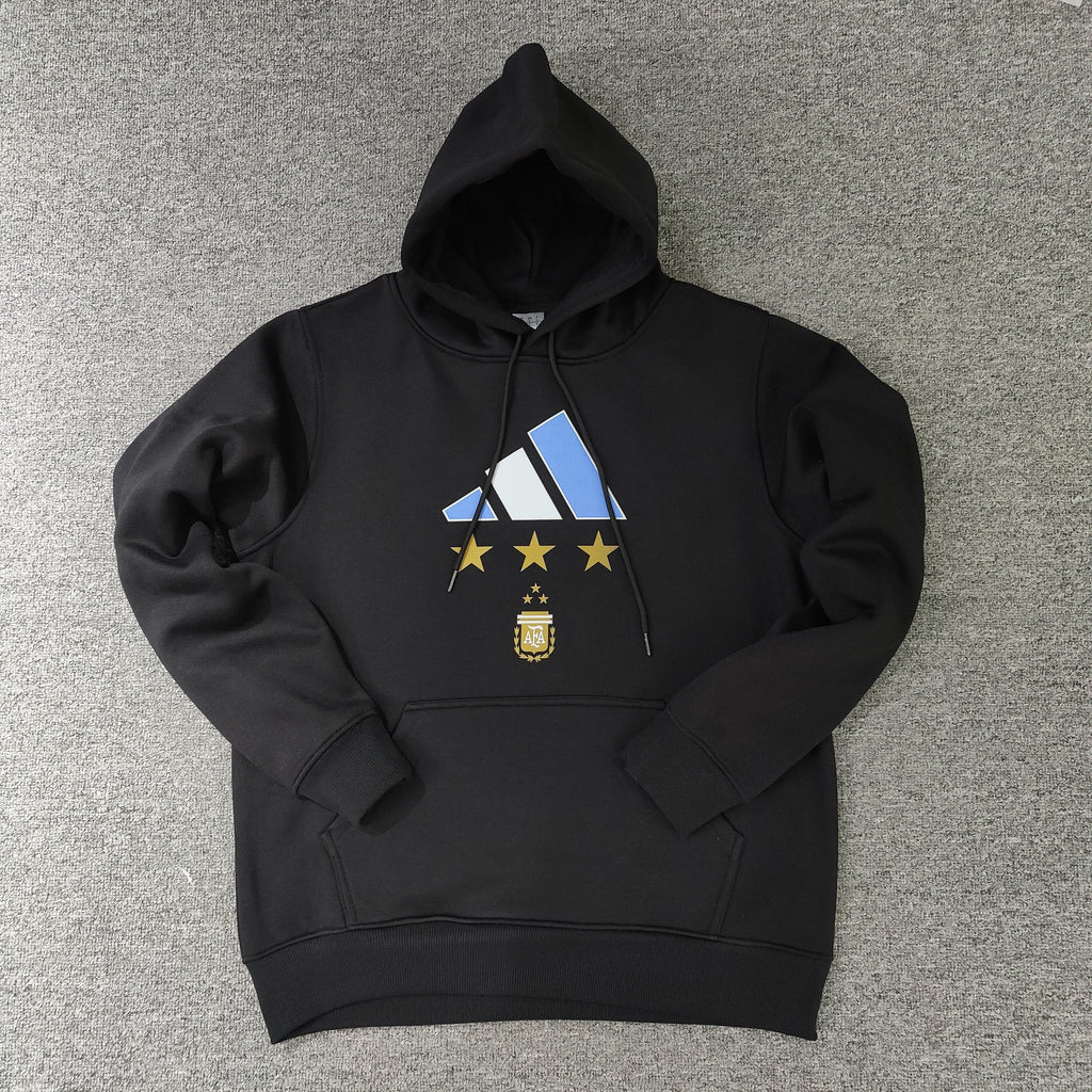 Argentina Signed Messi Hoodie (Black)