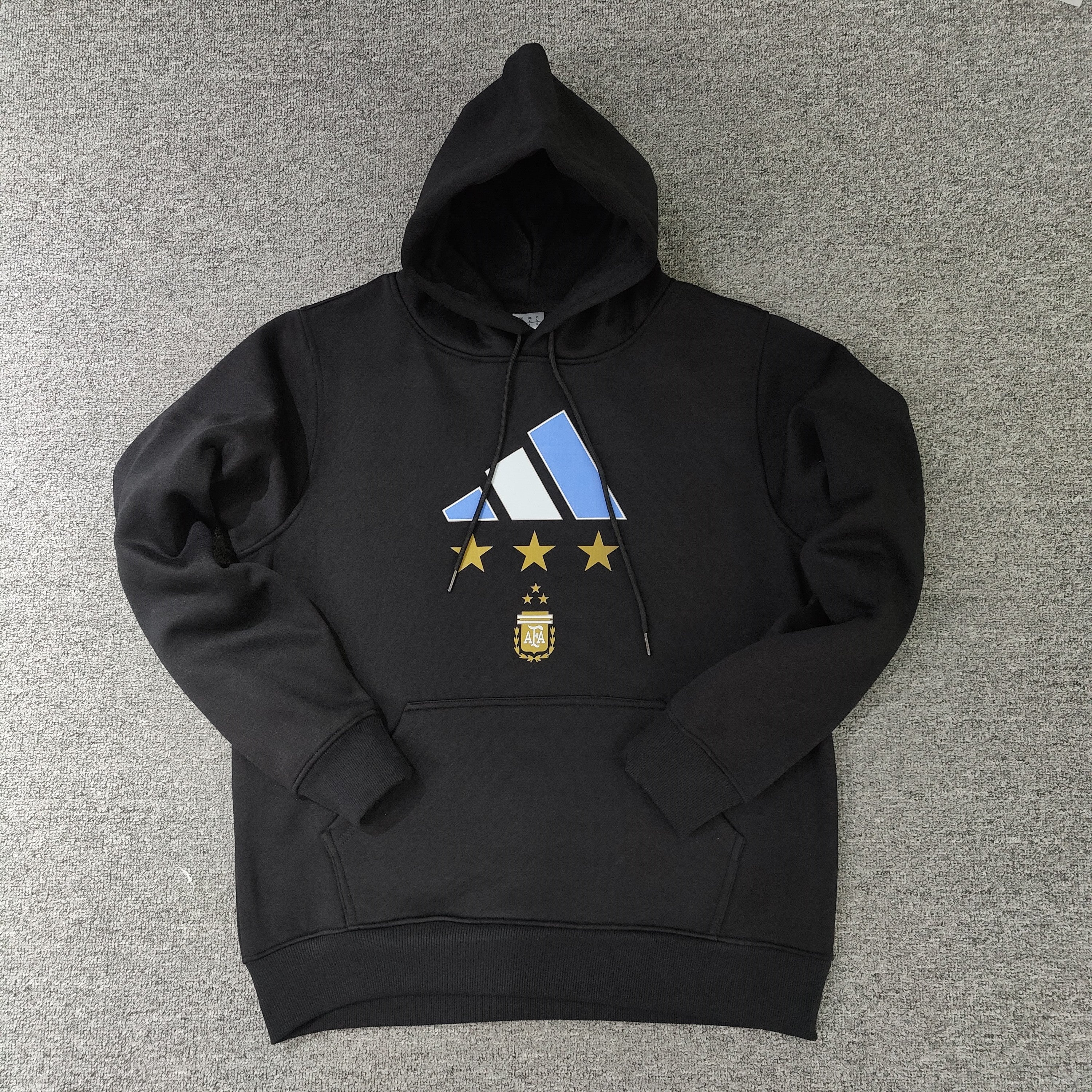 Argentina Signed Messi Hoodie (Black)