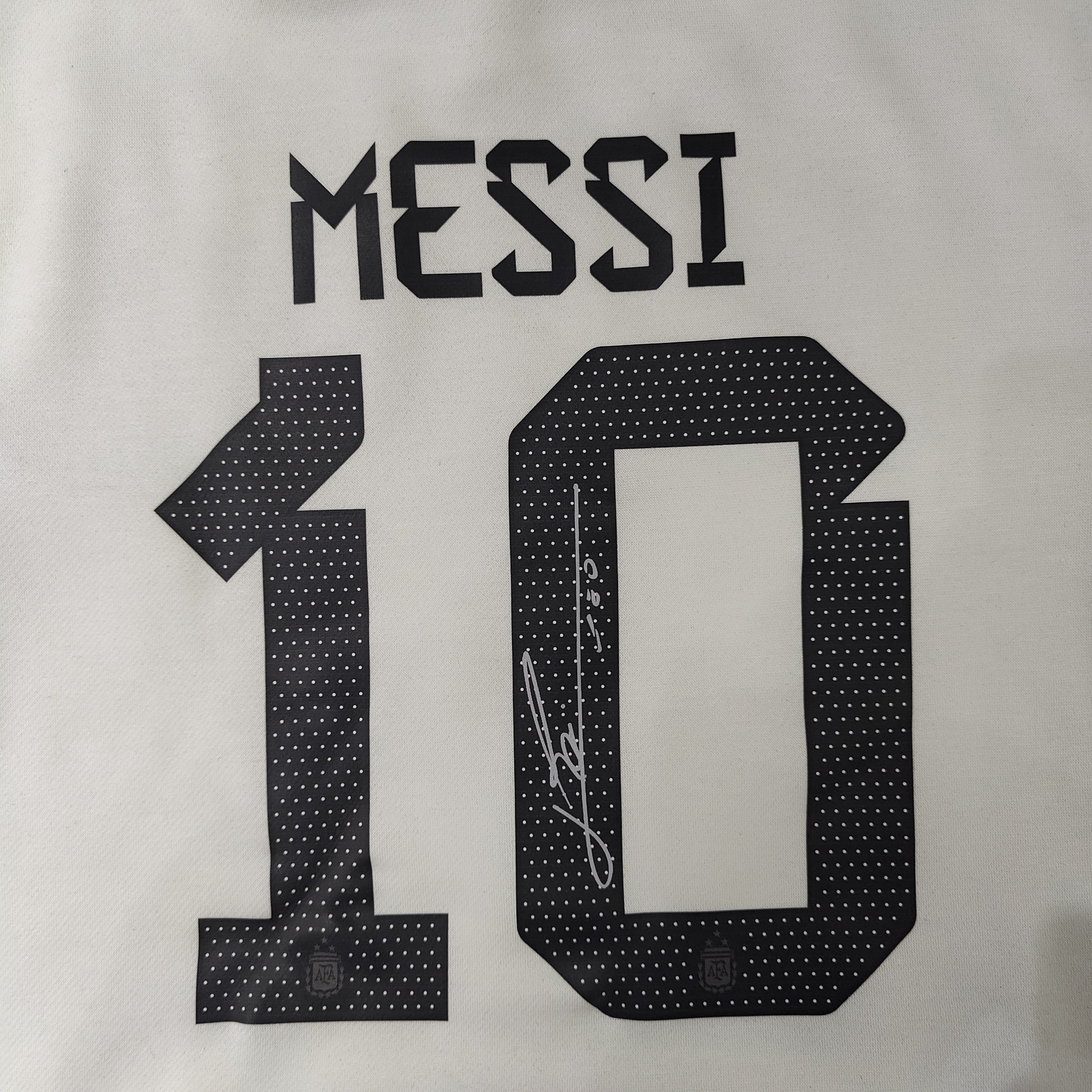 Argentina Signed Messi Hoodie (White)