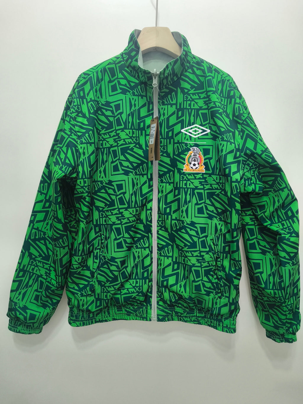 Mexico Reversible Windbreaker (Green and Grey)