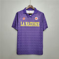 Fiorentina 1989-1990 Home Retro Football Jersey