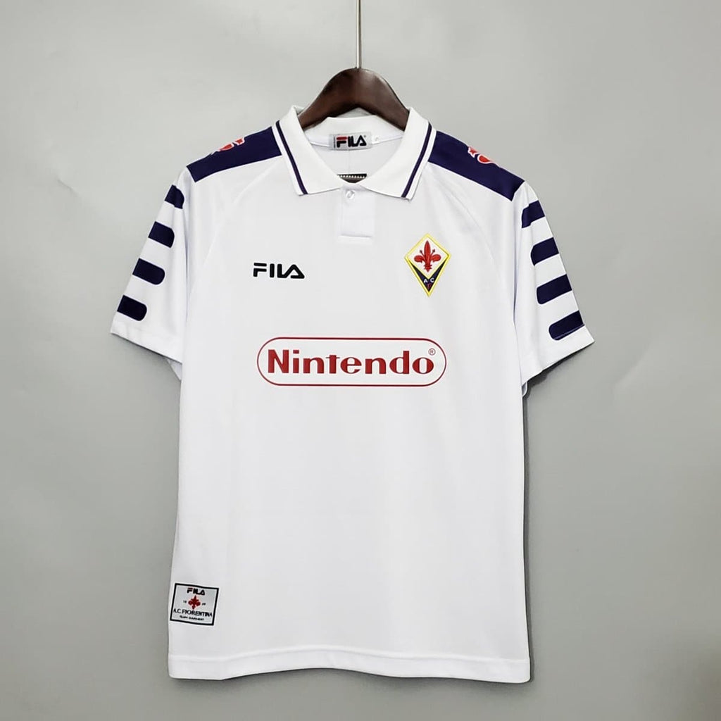 Fiorentina 1998-1999 Away Retro Football Jersey