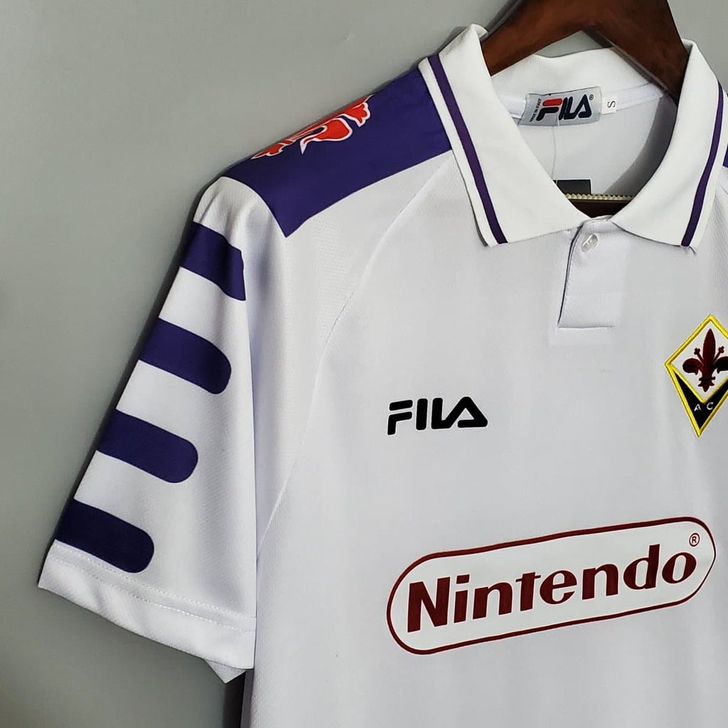 Fiorentina 1998-1999 Away Retro Football Jersey