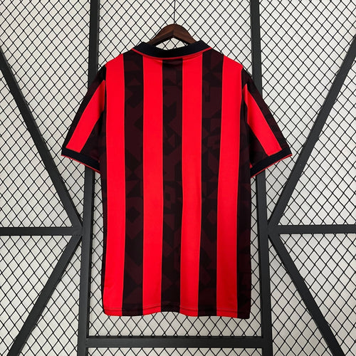 AC Milan 1988-1989 Home Football Jersey
