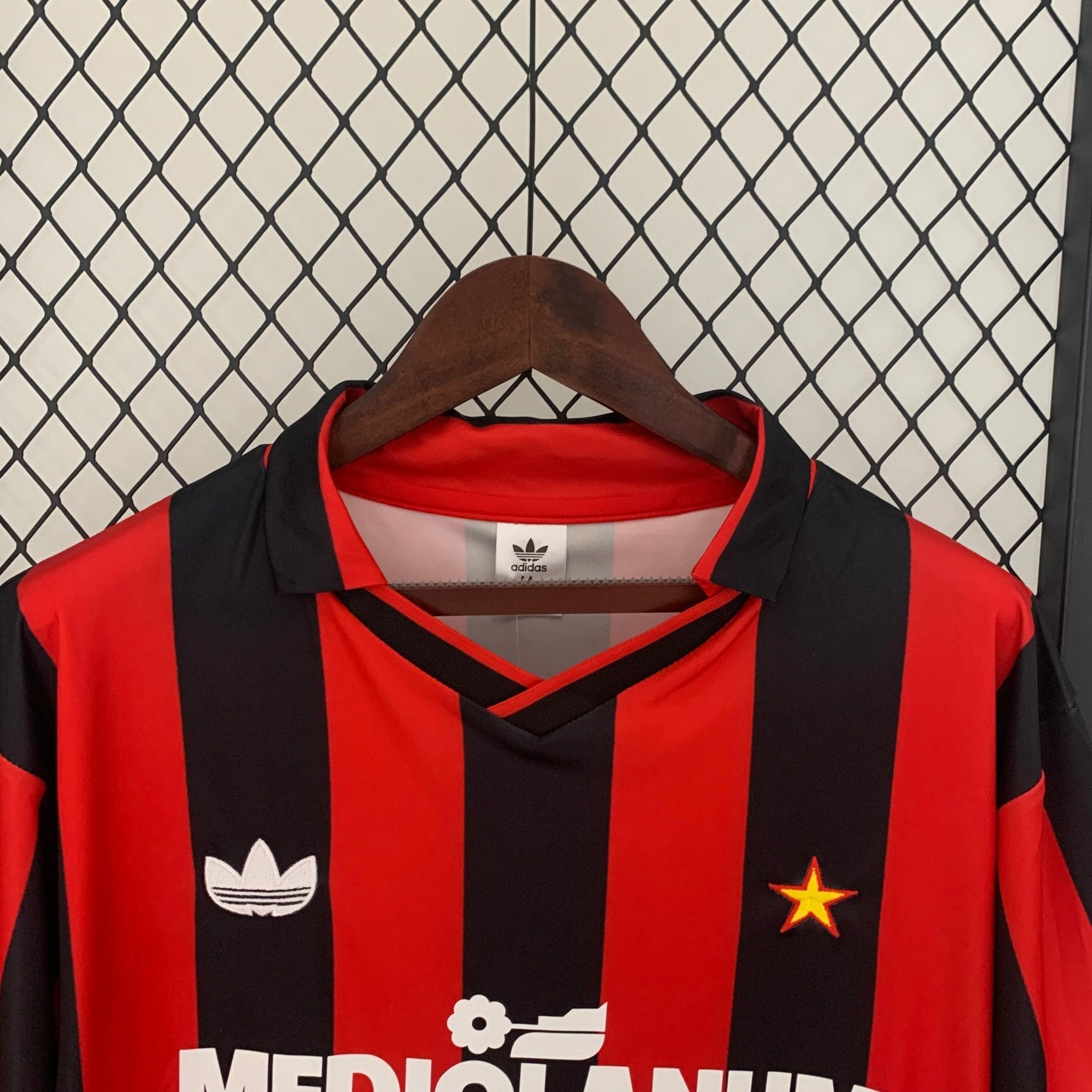 AC Milan 1990-1991 Home Football Jersey