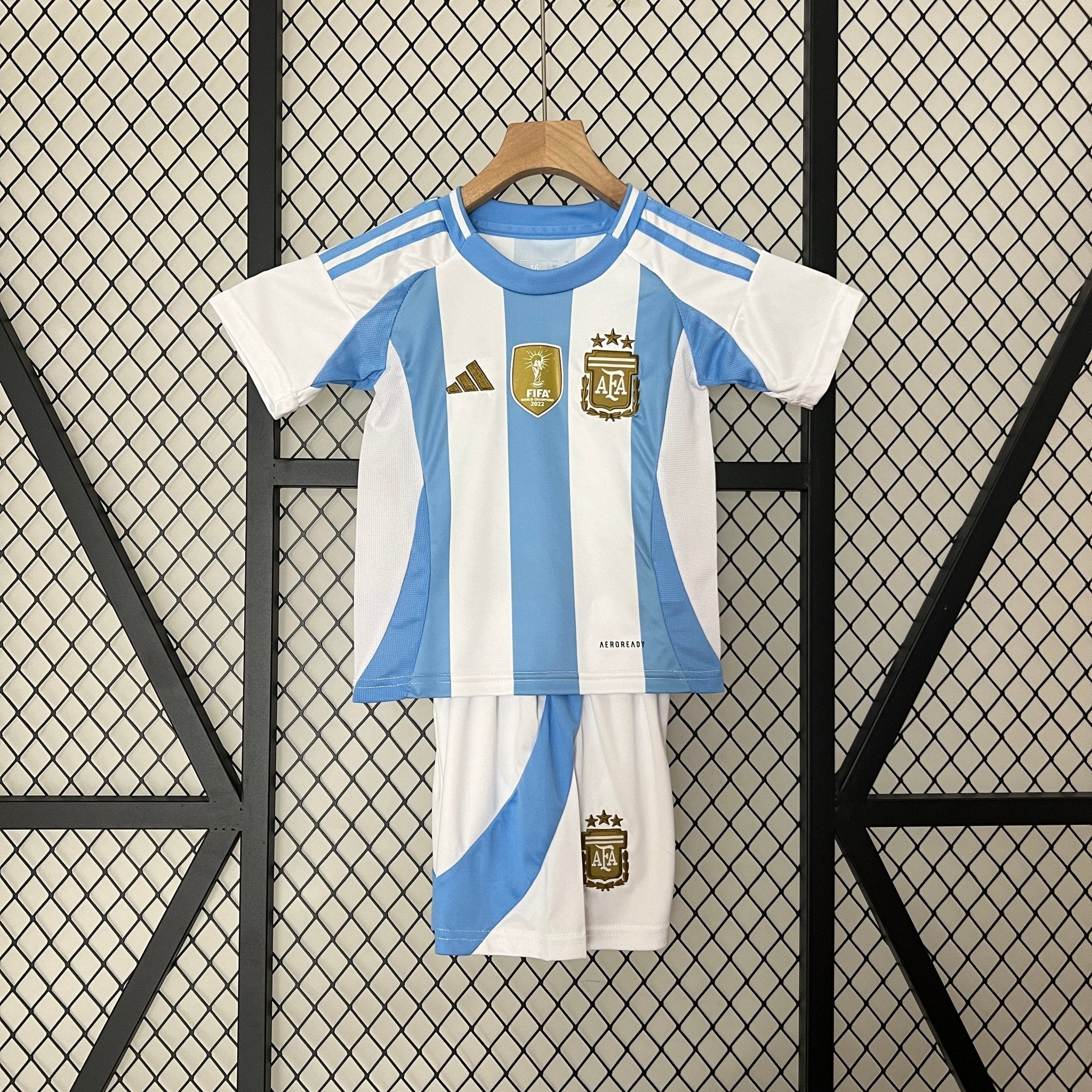 Argentina 2024 Home Kids Football Jersey