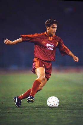 AS Roma 1995-1996 Home Football Jersey