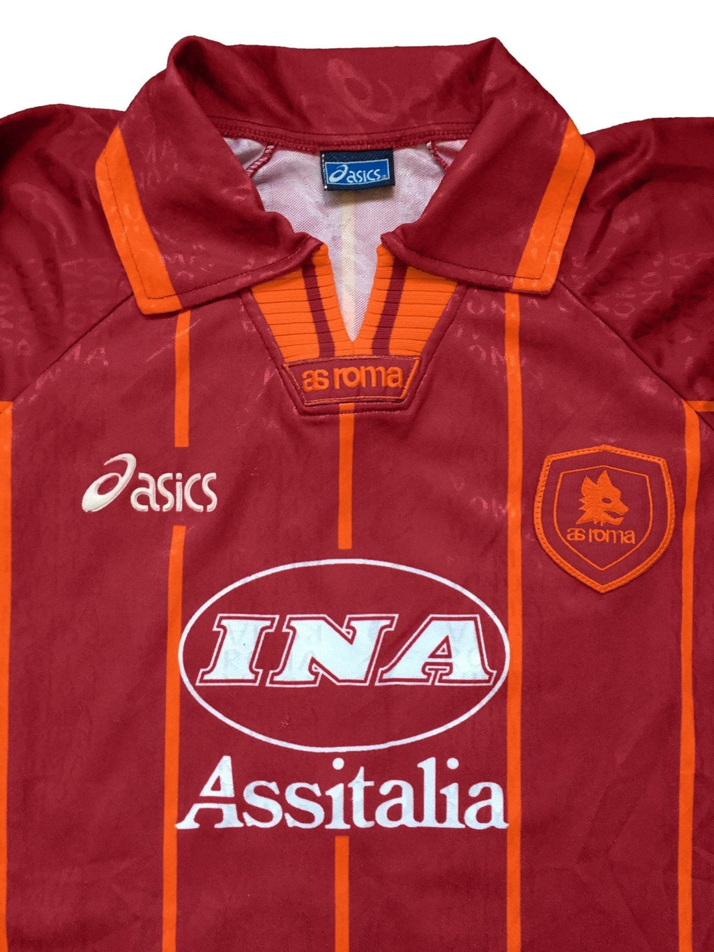 AS Roma 1996-97 Home Football Jersey
