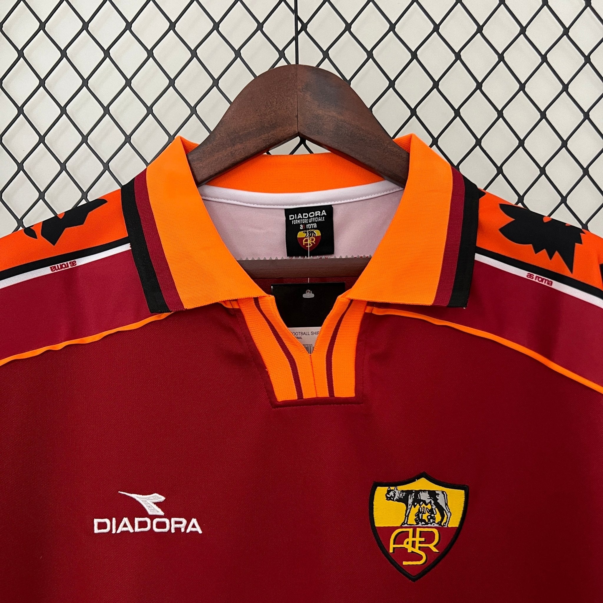 AS Roma 1998-1999 Home Football Jersey