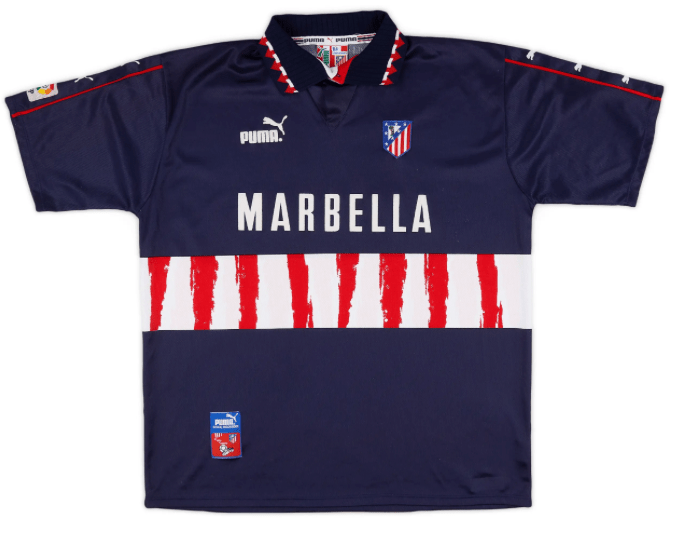 Atletico Madrid 1997-1998 Away Football Jersey