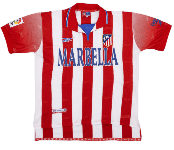 Atletico Madrid 1998-1999 Home Football Jersey