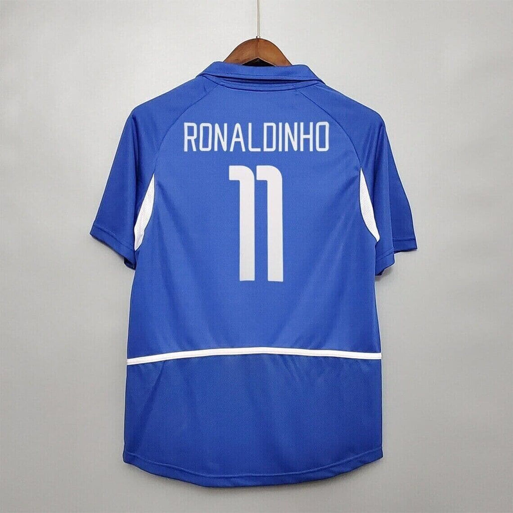 Brazil 2002 Away Retro Football Jersey