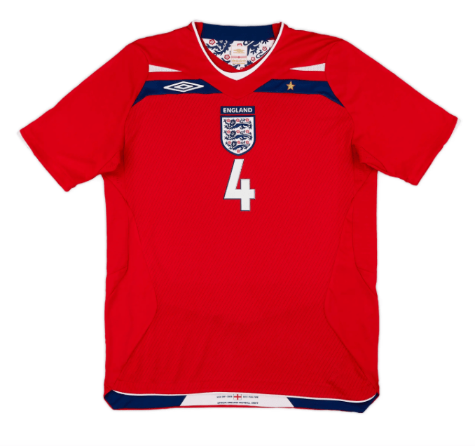 England 2008-2010 Away Football Jersey